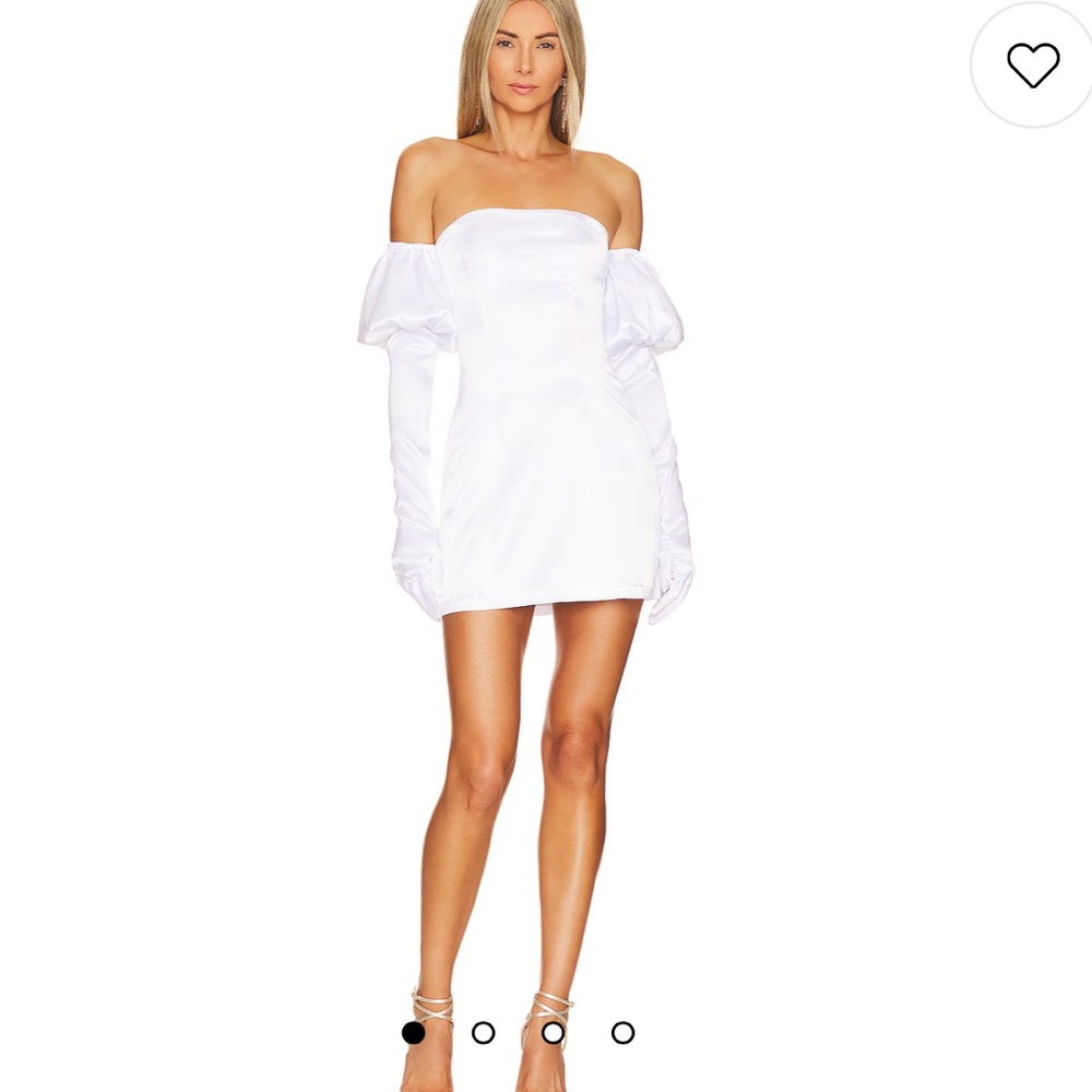 Revolve More to Come white satin dress